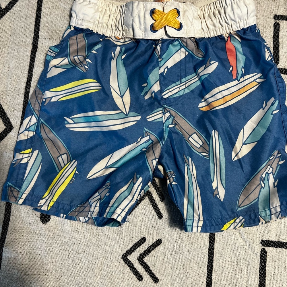 Cat & Jack Multicolor Surfboard Swim Shorts